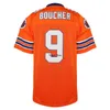 Waterboy Jersey 9 Bobby Boucher Forma Film Çamur Köpek Bourbon Kase Futbol 50. Yıldönümü ABD Erkek Boyutu S3XL 240402