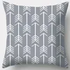 Pillow Grey Lumbar Case Geometry Leaves Floral Stripes Plaids Print Sofa Covers Throw Cover Home Decor