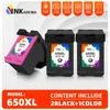 Gereviseerde inktcartridge 650xl vervanging voor HP 650 XL voor HP650 Deskjet 1015 1515 2515 2545 2645 3515 3545 4515 4645