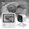 Baby Monitors LS Vision Wireless Video Baby Monitor 2,8-tums IPS-skärm Night Vision Temperatur Batteri Monitor 2-vägs Audio Call Vox Kitc240412