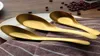 Stainless Steel Soup Spoons Gold Cooked Rice Scoop Kids Dinner Tableware Kitchen Accessories Wholesale9649807