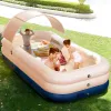 Accessoires 305 cm/210 cm grote afneembare zwembaden voor familie 3 lagen automatisch outeerbaar zwembad voor kinderen Ocean Ball PVC Bath Kids