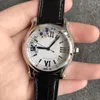 Wysokiej jakości projektant marki męskie zegarek 36 mm luksusowy dynamiczny dynamiczny diamentowy meens kwarcowy zegarek skórzany pasek rzymski cyfrowy klasyczny zegarek biznesowy Dimond Watch