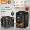 Fryers 1500W Electric Deef Fryer Visual Air Fryer Smart Automatic Momening Multifonctional Four de grande capacité Fryer électrique