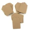 100Pcs 5x3cm Wavy Edge Kraft Paper Hanging Tag Jewelry Garment Price Packaging Labels Gift Cards DIY Wedding Party Decoration