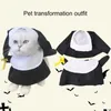 Vestuário para cães 1 figurino de animais de estimação espessos modelagem tridimensional vestido de estilo de costura de halloween suprimentos de roupas de halloween