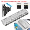 Azionamento a stato solido Azionamento in lega di alluminio esterno in lega di alluminio da NVME a USB Adattatore da 10 Gbps Drive Drive per SSD 2230/2242/2260/2280