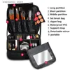 Bolsas de cosméticos Case de maquiagem profissional portátil Bolsa de maquiagem à prova d'água fêmea com espelho Cosmetology UNIF Tool São para mulheres L49