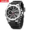 SMAEL2024 New Alloy Colorful Gradient Men's Electronic Sports Night Glow Waterproof Watch