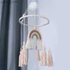 MOBILES# Baby Crib Mobiel Rammelaar Toys Handmade Boho Rainbow Star Tapestry Bed Bell Wind Chime Ratels Pasgeboren Kinderen Kinderkamer Slaapkamer Decor Y240412