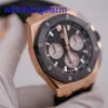 AP Crystal Wrist Watch Men's Watch Men's Royal Oak 26420ro Black Disc Chronograph Gold Orologio Orologio Meccanico Swiss Swiss Luxuria Sports Sports Orologio Full Diametro 43mm