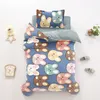 Coral Fleece Baby Bedding Three-Piece Cotton Childrens Däcke Quilt Cover Pudowcase Printing Bed Sheet CP13 240408