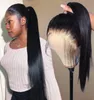 360 Lace Frontal Human Hair Wigs Pre Pcked for Black Women Straight Short Brazilian Front Hd Long Remy Wig Full Lace Ponytail4345708