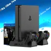 Stands Dobe PS4/PS4 Slim/PS4 Pro Vertical Cooling Stand Base Caring Dock Station con 12 dischi da gioco Archiviazione per controller PS4