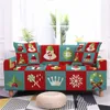 Snowman de navidad Stretch Sofá Set Elk Snow Gift Set Set Home Home Package Full Packing A Sofá Decoración de vacaciones en casa de Navidad