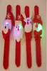 JUL LED LIGHT SLACK JACELETS SLAC PAT CIRCLE Handring Armband Claus Snowman Bear Deer Armband Toy Xmas Ornaments Childre7536637