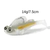 1 ~ 10pcs 14g 20g Pesca esca morbida esca morbida Donno spazi di nuoto morbido esca pesca luccio di richiamo bassi per la pesca