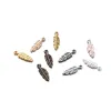 80 pcs 5x15mm metalen zinklegering bladeren Charm Hangers voor doe -het -zelf armband ketting sieraden maken bevindingen accessoires benodigdheden
