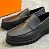 THIGWJH Black Epsom Leather Loafers Luxury Designer Classic minimalist style Daily casual business mens shoes 240407