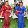 Africa Clothing African Party Dresses For Women Spring Dashiki Ankara Sequin Wedding Evening Gown Sexig Bodycon Maxi Long Dress 240407