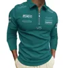 2024 NOWOŚĆ F1 Koszulka polo z długim rękawem Formuła 1 pół zip koszulka Jersey Drużyna Karit wyścigowy Mundur Mens Modna Bluza 697