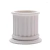 Świece Nowoczesne minimalistyczne dekoracja domowa rzymska kolumna Candlestick Ozdoby w stylu europejskim w stylu DIY pojemnik