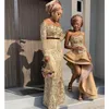 Gold Afrikanische Hochzeit Spitze Stoff gestickt nigerianische Spitzenstoffe 2023 Hochwertiger französischer Tüll -Spitzenstoff mit Pailletten S3459