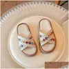 Slipper 2024 Summer Kids National Colippers for Girls China-chic One Word الصينية النمط الصيني الحلو الصغير البوهيمي تسليم طفل M otbf0