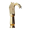 Torneiras de pia do banheiro Vouruna Luxo Golden Solid Brass Swan Shane Shape Vanity Basin Basin Mixer Mounted and Cold Tap