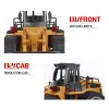 1:18 RC Car Eloy Huina Bulldozer Tractor Engineering Vehicle Excavator 2.4G Radiokontrollerade bilar Truck Toys for Boys Kids Gift