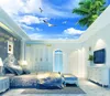 Duvar kağıtları po duvar kağıdı oturma odası yatak odası ktv tavan resimleri mavi gökyüzü ve beyaz bulutlar duvar resmi