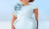 2020 niebo be size matka panny młodej sukienki z klejnotem szyi rękawy herbatę kwiaty ps rozmiar sukienka gości ślubna sukienki 5395519