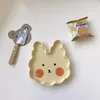 Plates Ceramic Cake Dessert Tray Kawaii Bowl Plate Candy Sushi For Children Cute Animal Breakfast Dish Tableware Vaiselle