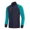 Jackets training patchwork jas stand kraag rennen outdoor sport wandelvoetbal mode jersey ademende heren jogging jas