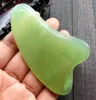 Natural Jade Guasha Board Scracing Eyes Eyes Eyes Eyes Raffinging GUA Sha Spa Massage Strumento sanitario di bellezza ACUPOINTS Plate Massager3140904