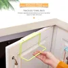 Storage Boxes Door-back Single-bar Towel Rack Plastic Non-marking Rag Drawer Hanging Bar