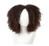 14 inches bruine synthetische krullende pruiken voor vrouwen 9 kleuren ombre korte afro pruik Afrikaans Amerikaans natuurlijk zwart haar1722800