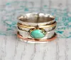 Bohemian Natural Stone Rings for Women Men Vintage Turquoises Finger Fashion Party Wedding Jewelry Accessories7340563