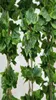 Festa di Natale 10 pezzi di seta artificiale Garland Garland Fucice Ivy Ivy Decoraggio per la casa esterno per casa Foglie di fiore verde Chri6341392
