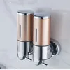 Liquid Soap Dispenser 500ml/1000ml Manual Wall Mounted Bathroom Washing Hand Sanitizer Family El Shower Gel Storage