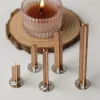 10pcs 3-10 cm di lunghezza in legno in legno CAG fornitura di soia in legno di soia in cera per le cera di branco a lume di candela con basi per candele fai-da-te makin