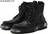 Rasmeup 6cm Punk Style Platform Women Angle Boots Women039S Мотоциклевые ботинки мода мода Ladies Cunky Shoes