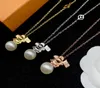 Necklace stud earrings And Bracelet Sets Doll necklace Designer letters Womens Charm Chains Link Bracelets Luxury Jewelry Letter N7811592