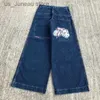 Jeans pour femmes jnco rétro jeans y2k new harajuku high strt hip hop poche jeans lâches pour hommes et femmes