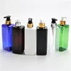Förvaringsflaskor kvadrat 300 ml x 20 tom schampo lotion pump container dispenser dusch gel plastflaska rese kropp tvätt husdjur