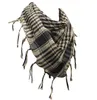 Erkekler Unisex% 100 Pamuk Shemagh Square Boyun Çöl Taktik Tarzı Kafa Sarısı Keffiyeh Saçak Damalı Eşarp Eşarpları2503800