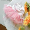 Собачья одежда кошка Do Princess Dress Sprin и летняя пушистая юбка Auze милый розовый платье -лук