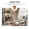 Bandlers 10 PCS Collecteur Practical Cups Christmas Bougies décoratives Whited Fer Noël Stand de mariage Cérémonie Décorations