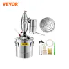 Vevor 20L 30L 50L 70L Distiller d'alcool Machine Machine Brewing Equipment DIY VIN MOOSHINE APPAREIR DISPENSER KIT HOME Appliance