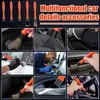 5Pcs Car Brush Set Multifunctional Automotive Detail Brush No Scratch Car Interior Exterior Care Cleaning Brush Tool